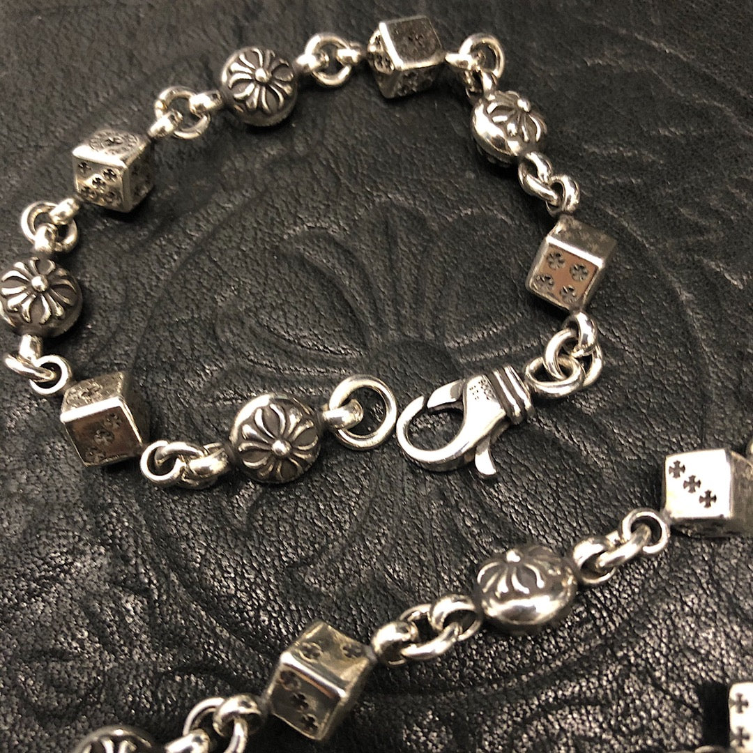 CHROME HEARTS クロムハーツ クロスダイスブレスレット
