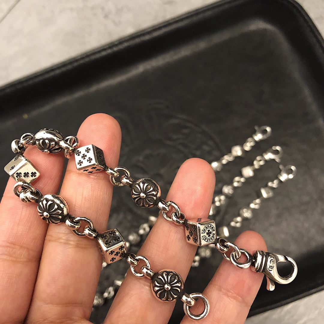 CHROME HEARTS クロムハーツ クロスダイスブレスレット