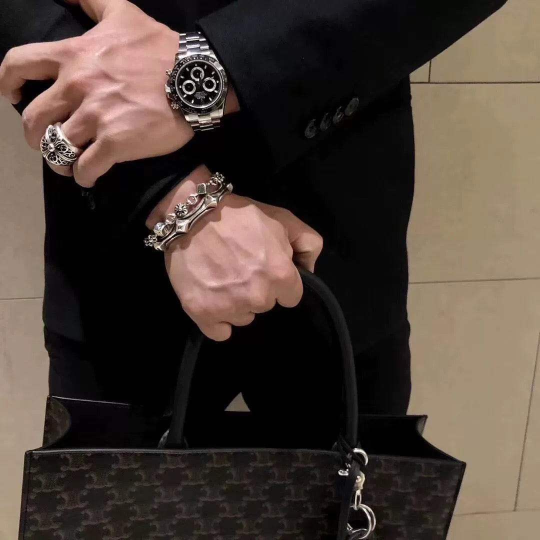 CHROME HEARTS クロムハーツ クロスダイスブレスレット