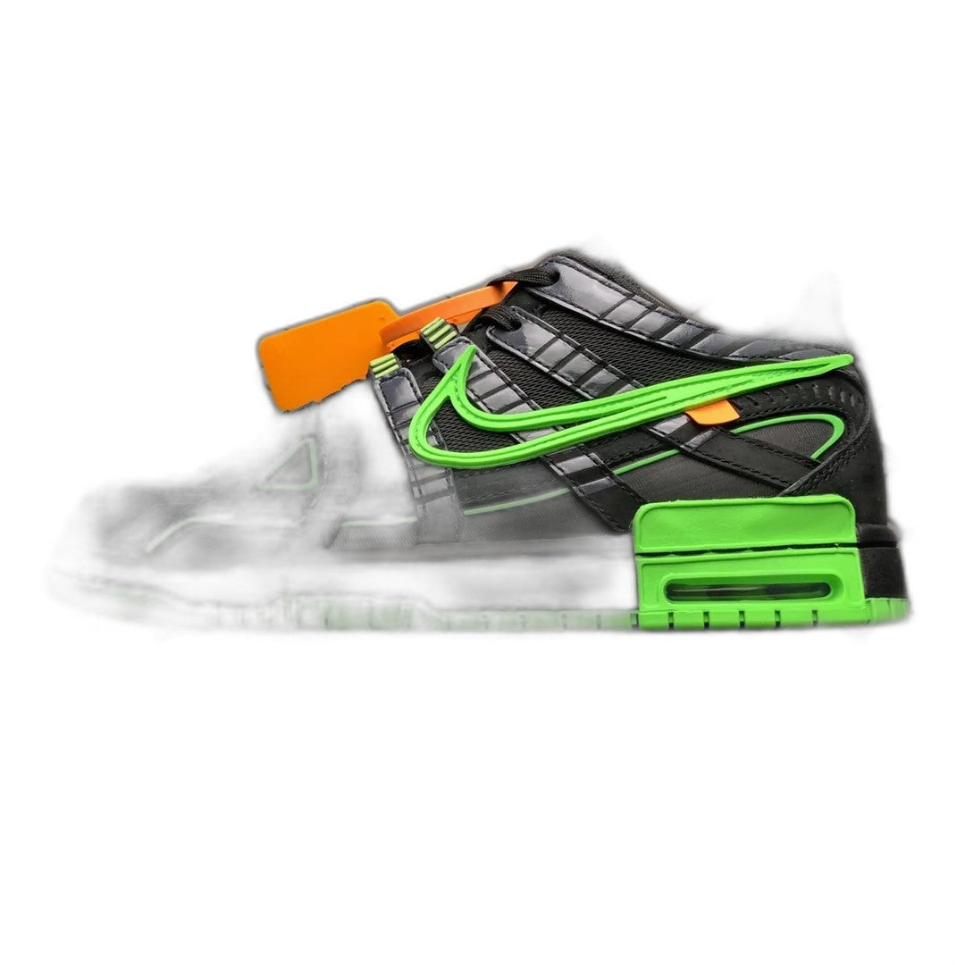 Off-White × Nike Air Rubber Dunk "Black/Green Strike"