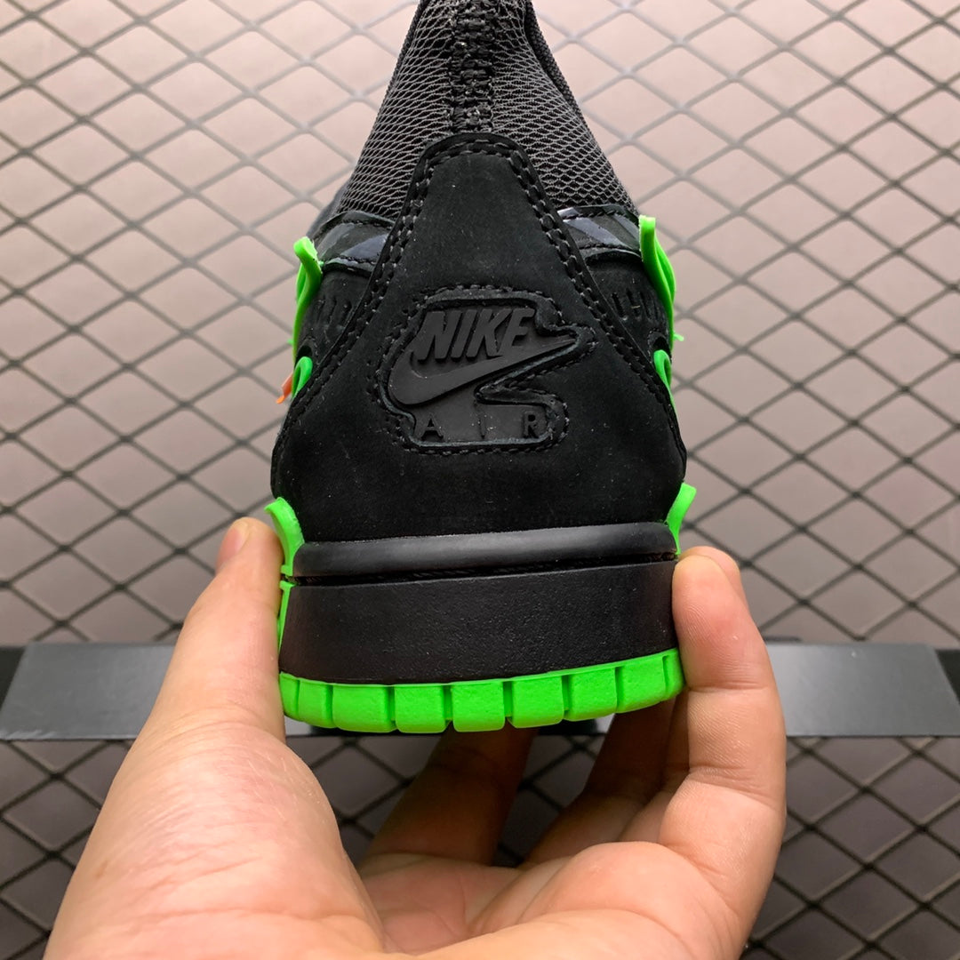 Off-White × Nike Air Rubber Dunk "Black/Green Strike"