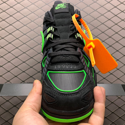 Off-White × Nike Air Rubber Dunk "Black/Green Strike"