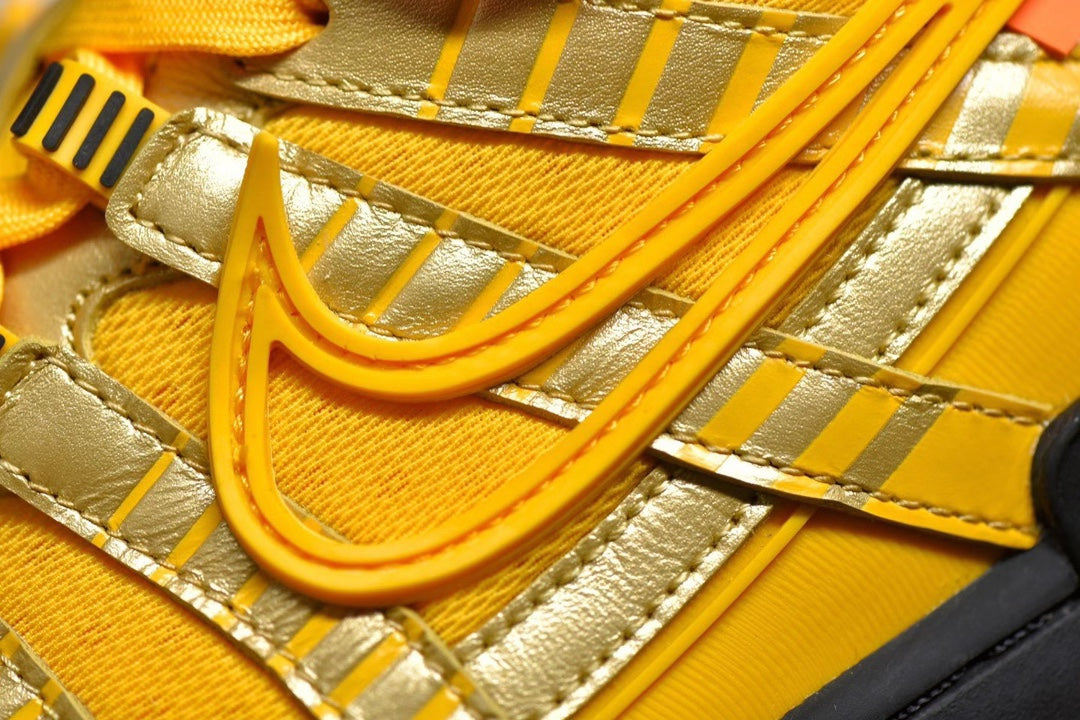 Off-White × Nike Air Rubber Dunk "University Gold"