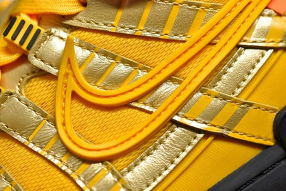 Off-White × Nike Air Rubber Dunk "University Gold"