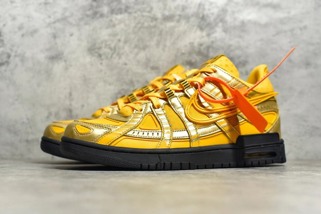 Off-White × Nike Air Rubber Dunk "University Gold"