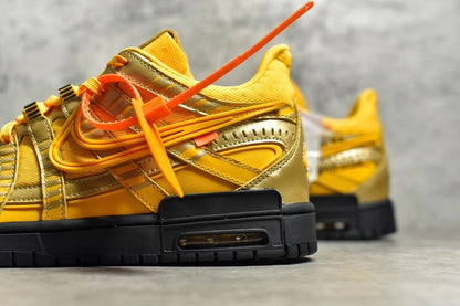 Off-White × Nike Air Rubber Dunk "University Gold"