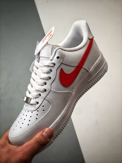Supreme × Nike Air Force 1 Low China Exclusive "White/Speed Red"