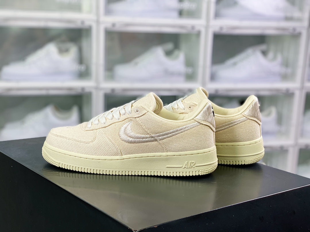 STUSSY × NIKE AIR FORCE 1 LOW "FOSSIL STONE"