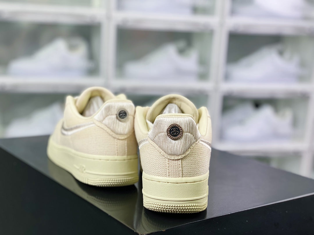 STUSSY × NIKE AIR FORCE 1 LOW "FOSSIL STONE"
