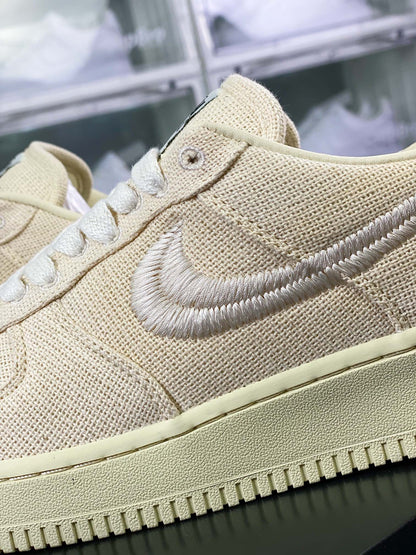 STUSSY × NIKE AIR FORCE 1 LOW "FOSSIL STONE"