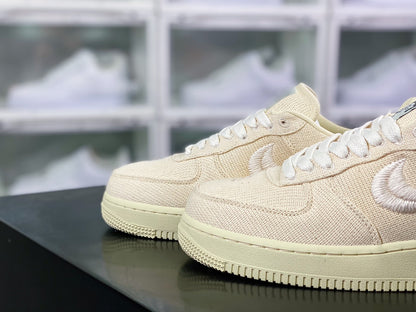 STUSSY × NIKE AIR FORCE 1 LOW "FOSSIL STONE"