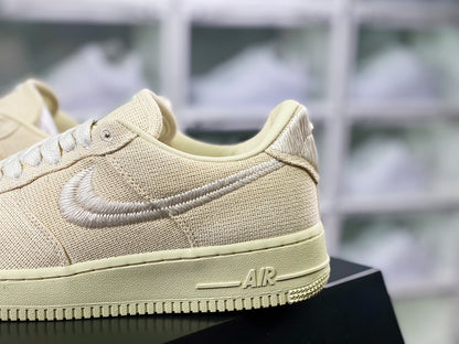 STUSSY × NIKE AIR FORCE 1 LOW "FOSSIL STONE"