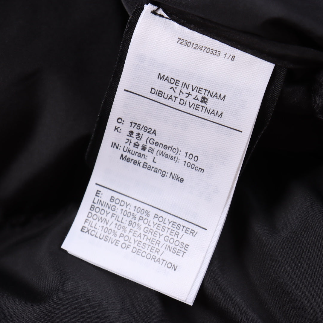 Nike x Drake Nocta stand collar down jacket"black"