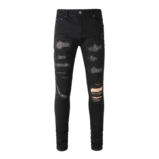 Shiny Black Denim