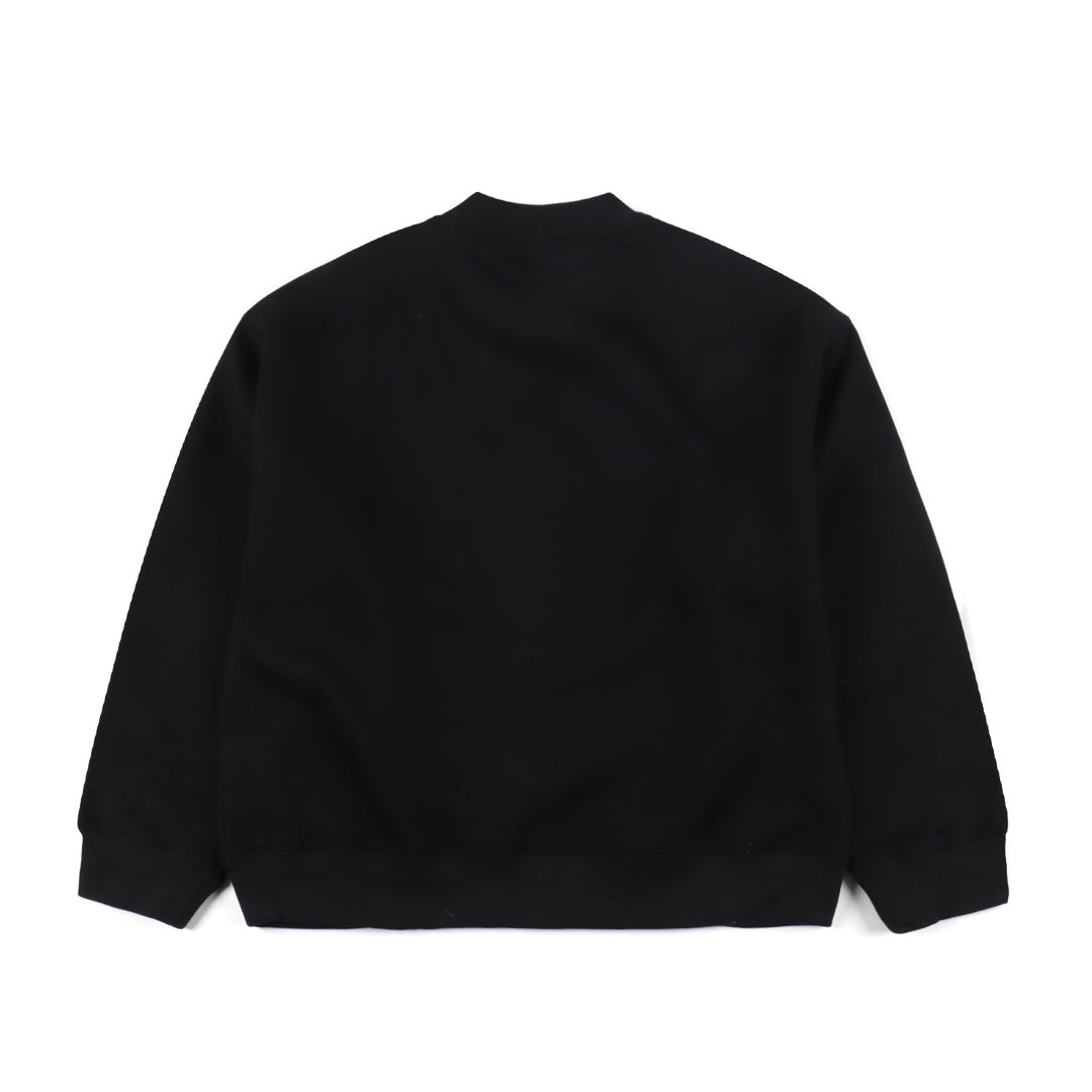 Stussy x Nike Logo Sports Fleece Sweatshirt "Black"