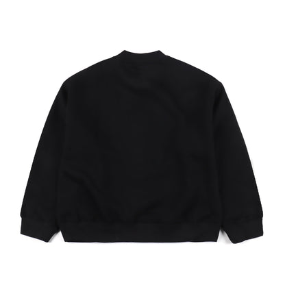 Stussy x Nike Logo Sports Fleece Sweatshirt "Black"