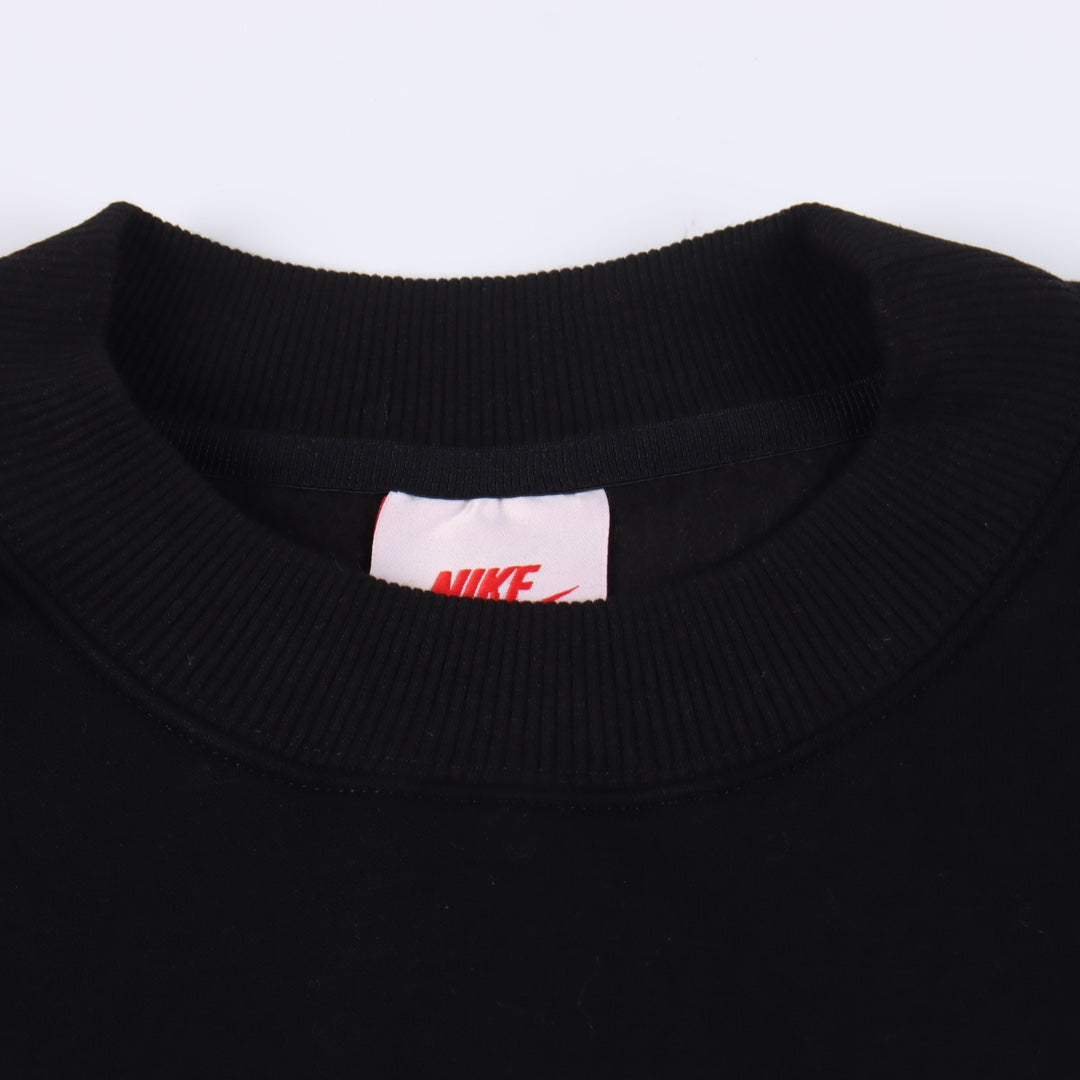 Stussy x Nike Logo Sports Fleece Sweatshirt "Black"