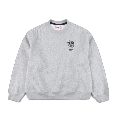 Stussy xNike Logo sports fleece sweatshirt "grey"