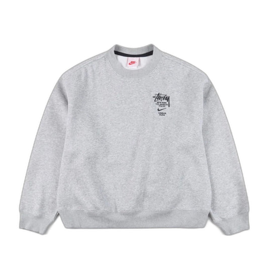 Stussy xNike Logo sports fleece sweatshirt "grey"
