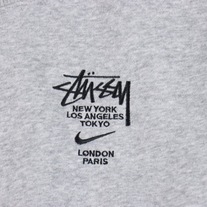 Stussy xNike Logo sports fleece sweatshirt "grey"