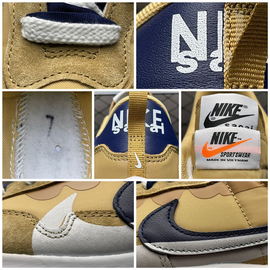 Sacai × Nike Vapor Waffle "Sesame And Blue Void"