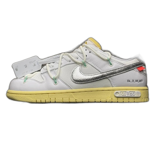 OFF-WHITE × NIKE DUNK LOW 1 OF 50 "WHITE 1"