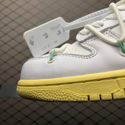 OFF-WHITE × NIKE DUNK LOW 1 OF 50 "WHITE 1"
