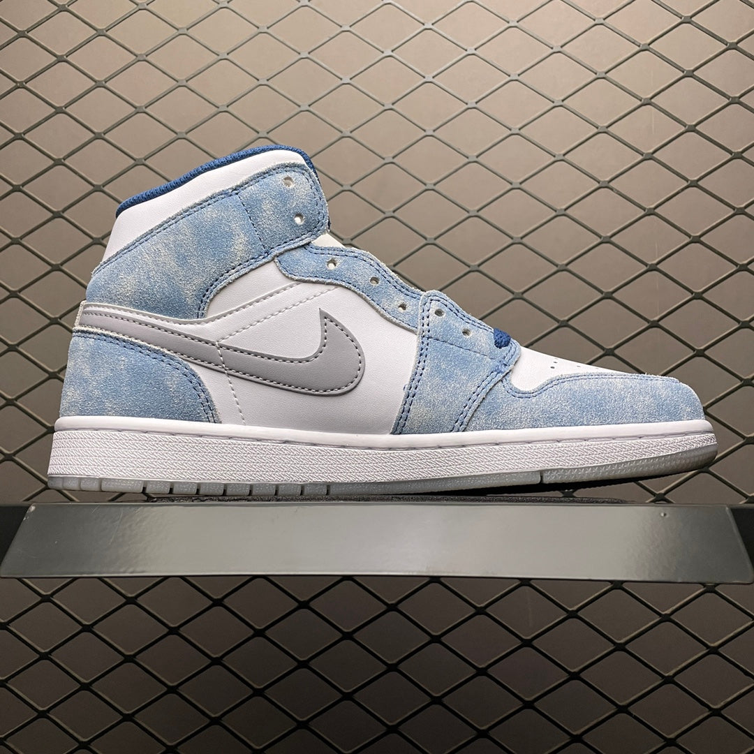 Nike Air Jordan 1 Mid SE "White/Hyper Royal/Red"