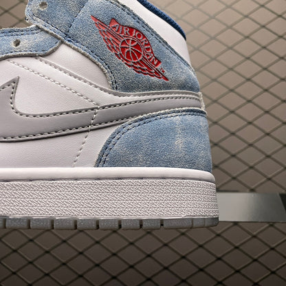 Nike Air Jordan 1 Mid SE "White/Hyper Royal/Red"
