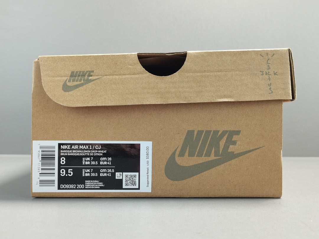 Travis Scott × Nike Air Max 1 "CACT.US Brown"