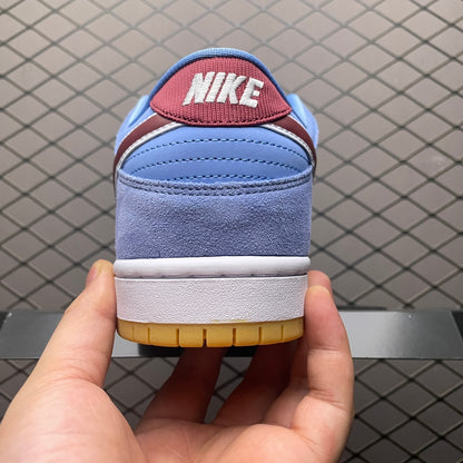 Nike SB Dunk Low Pro "Philadelphia Phillies/Valor Blue and Team Maroon"