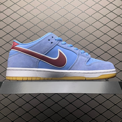 Nike SB Dunk Low Pro "Philadelphia Phillies/Valor Blue and Team Maroon"