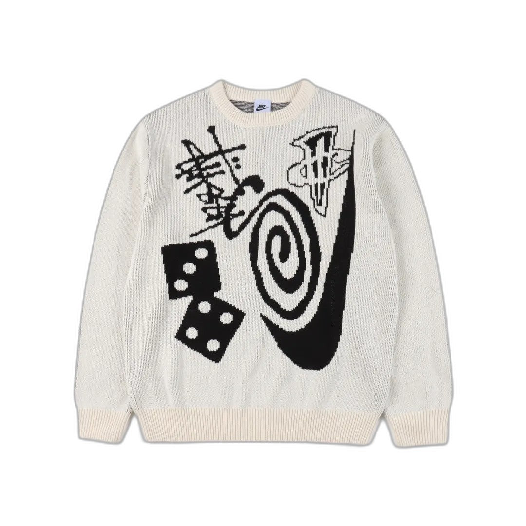 Stussy x Nike  SS23 Logo graphic print knitted sweater