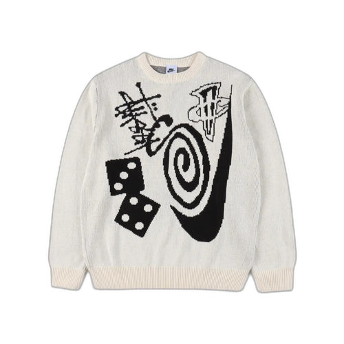 Stussy x Nike  SS23 Logo graphic print knitted sweater