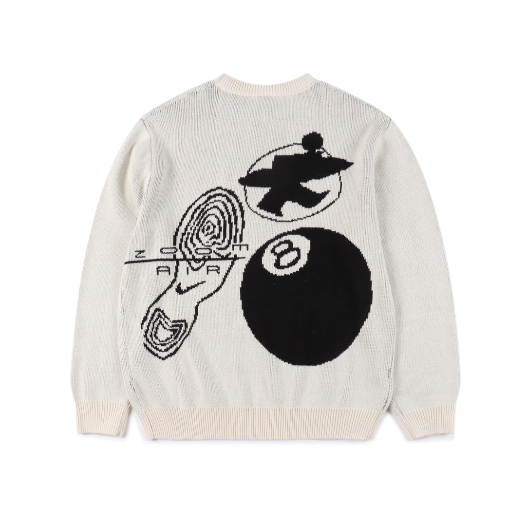 Stussy x Nike  SS23 Logo graphic print knitted sweater