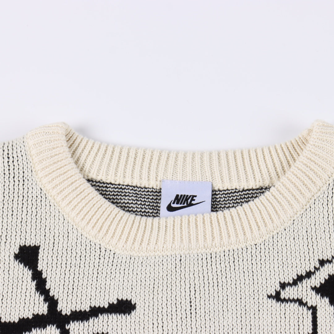 Stussy x Nike  SS23 Logo graphic print knitted sweater