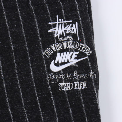 Stussy x Nike SS23 wool striped straight long casual pants