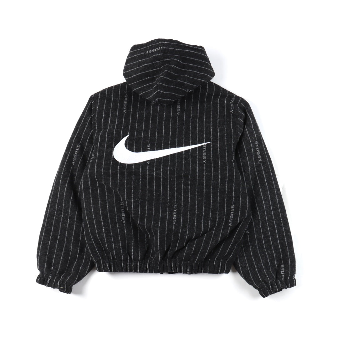 Stussy x Nike SS23 wool striped hooded sweatshirt