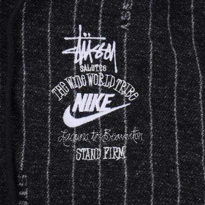 Stussy x Nike SS23 wool striped hooded sweatshirt