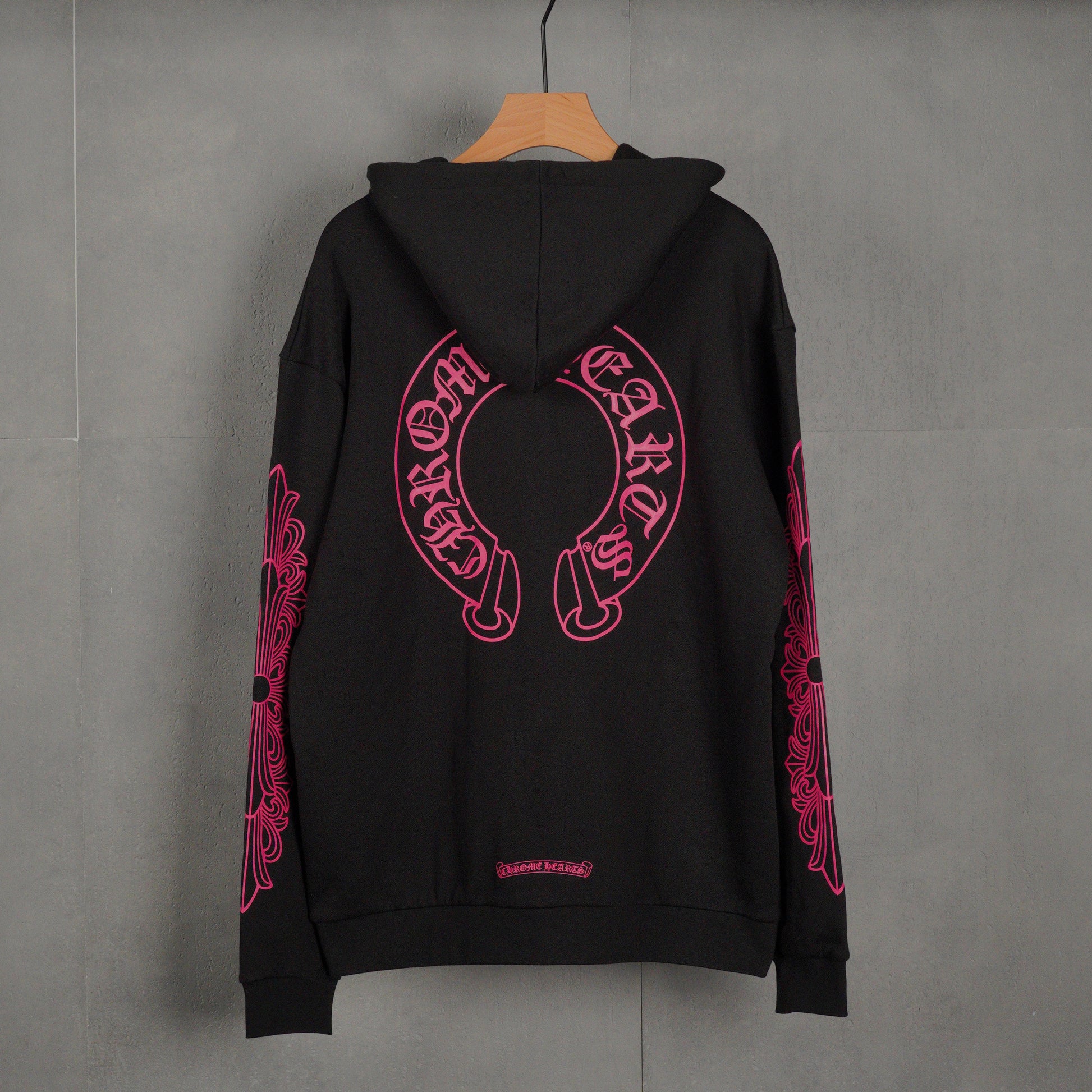 Chrome Hearts Pink Horseshoe Zip Up