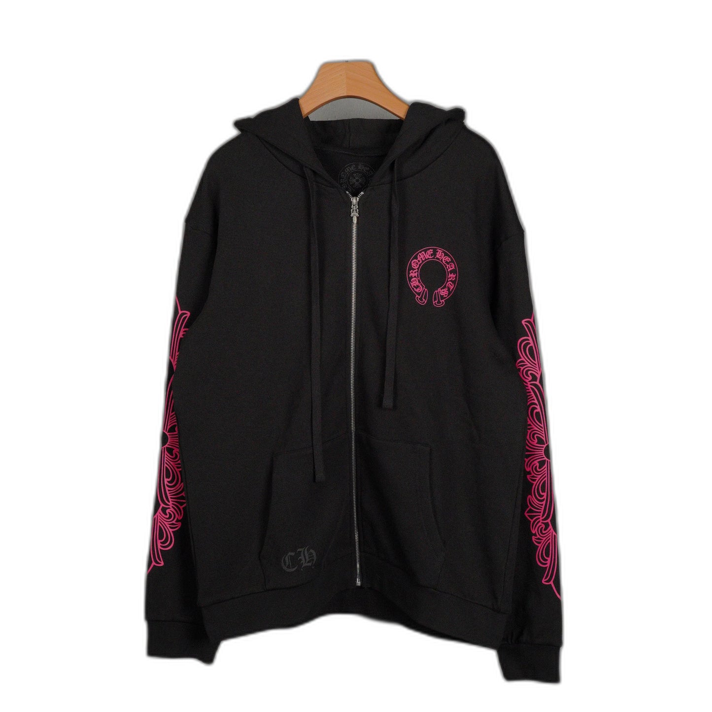 Chrome Hearts Pink Horseshoe Zip Up
