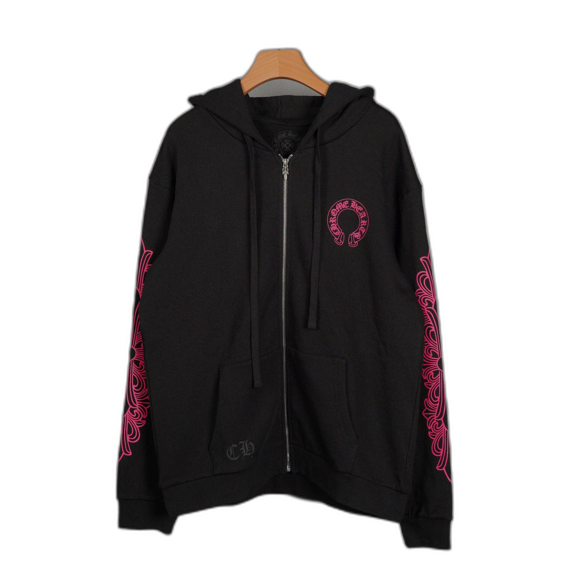 Chrome Hearts Pink Horseshoe Zip Up