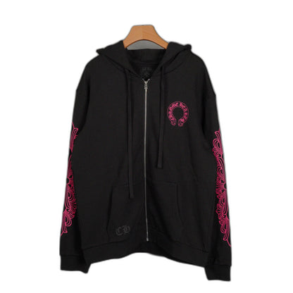Chrome Hearts Pink Horseshoe Zip Up