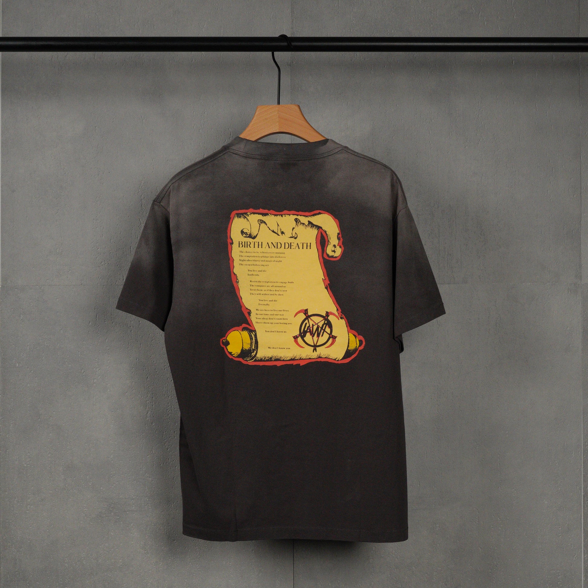 SAINT Mxxxxxx SS Tee Birth And Death "Black"