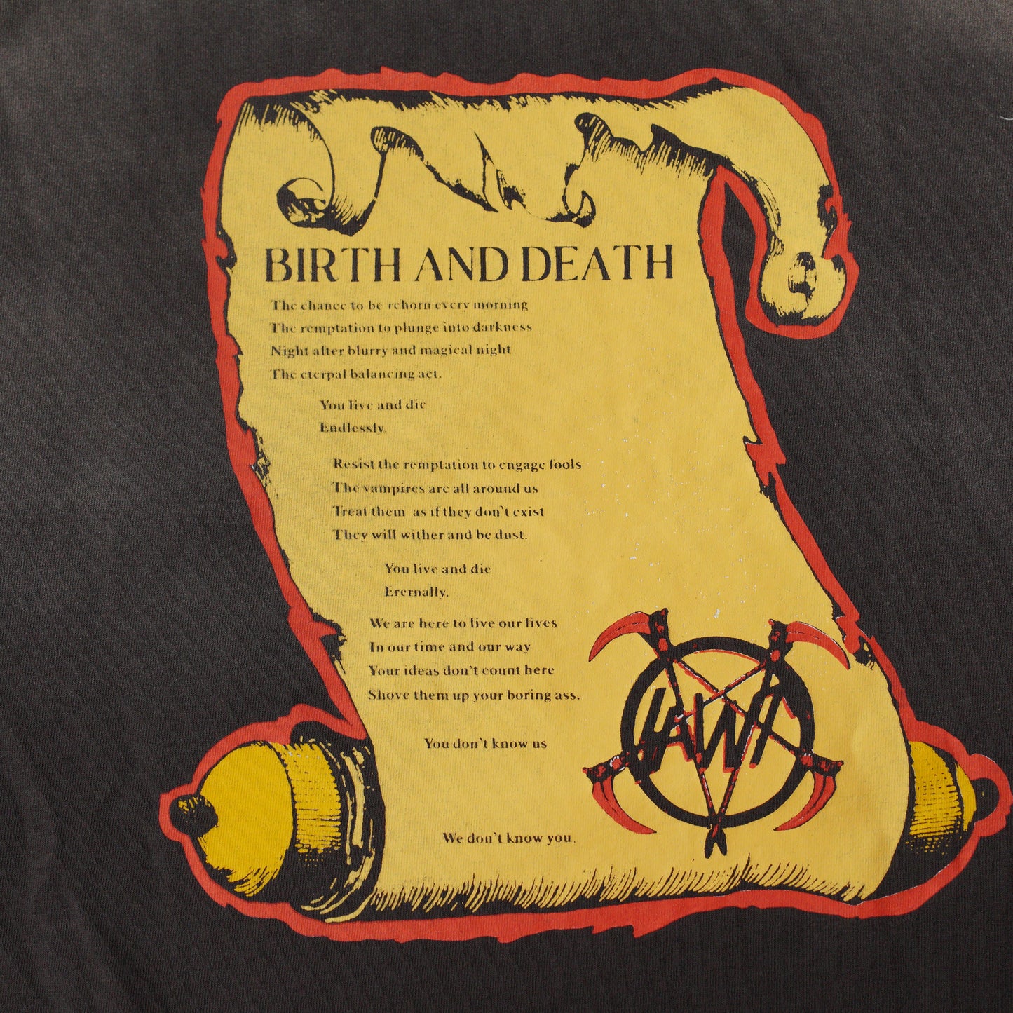 SAINT Mxxxxxx SS Tee Birth And Death "Black"
