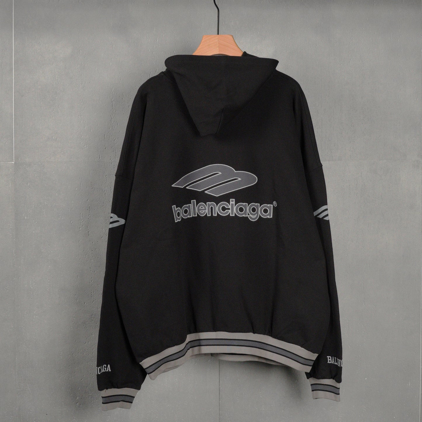 Balenciaga Men's 3b Football Polo Hoodie
