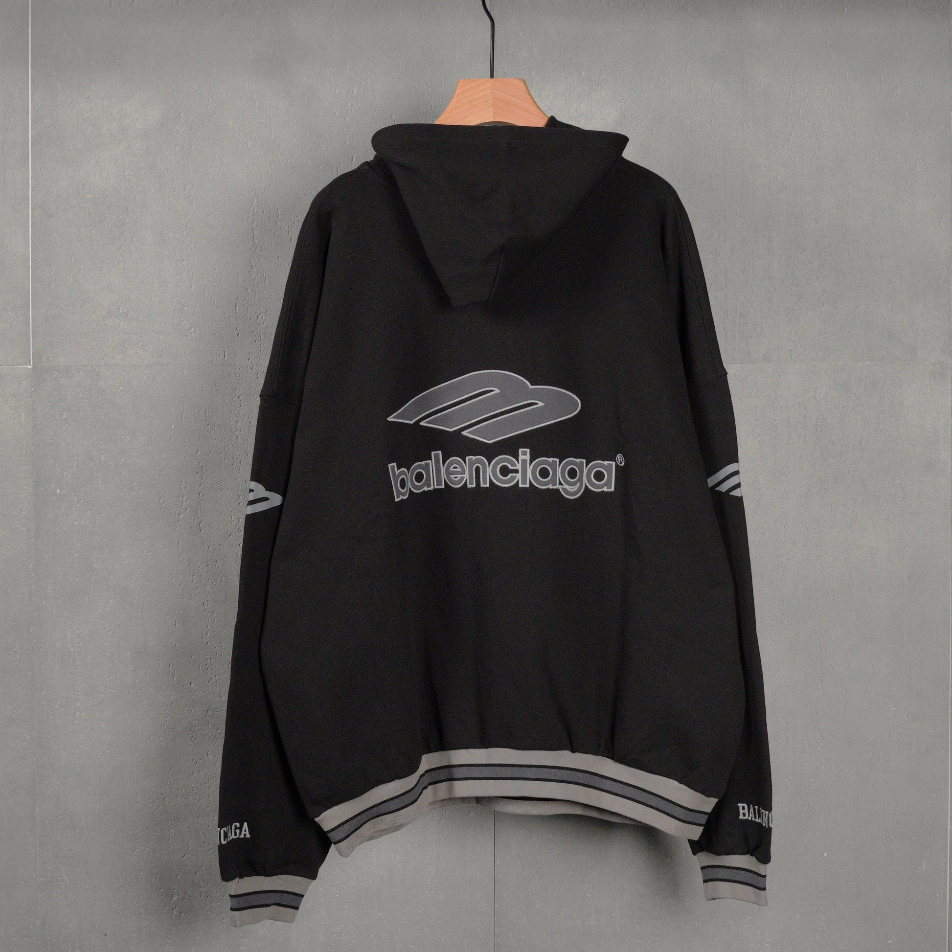 Balenciaga Men's 3b Football Polo Hoodie