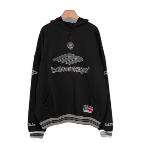 Balenciaga Men's 3b Football Polo Hoodie