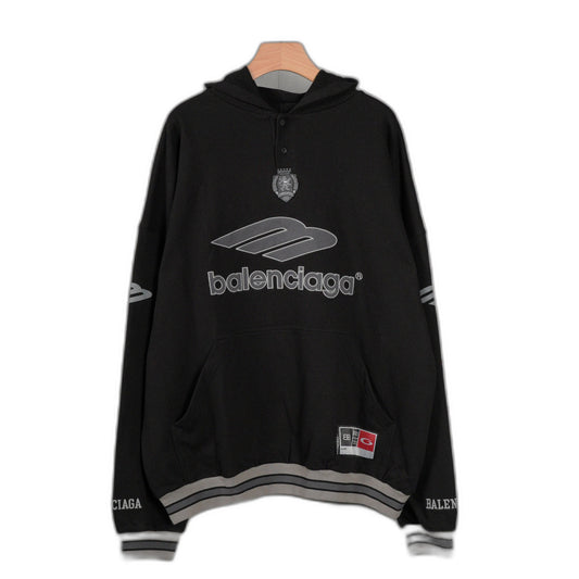 Balenciaga Men's 3b Football Polo Hoodie