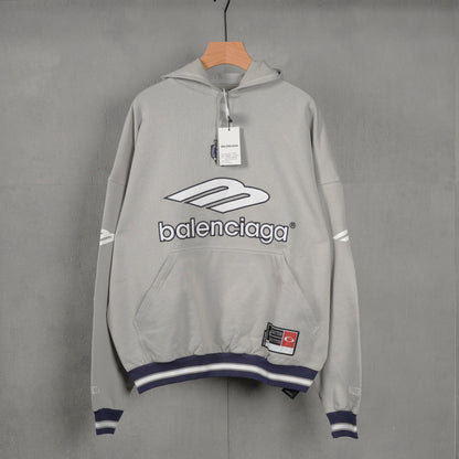 Balenciaga Men's 3b Football Polo Hoodie
